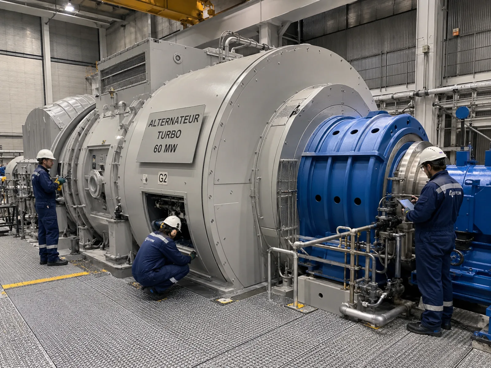 Alternateur turbo 60 MW