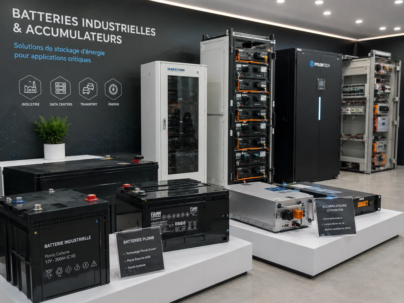 Batteries industrielles & accumulateurs — vue 3