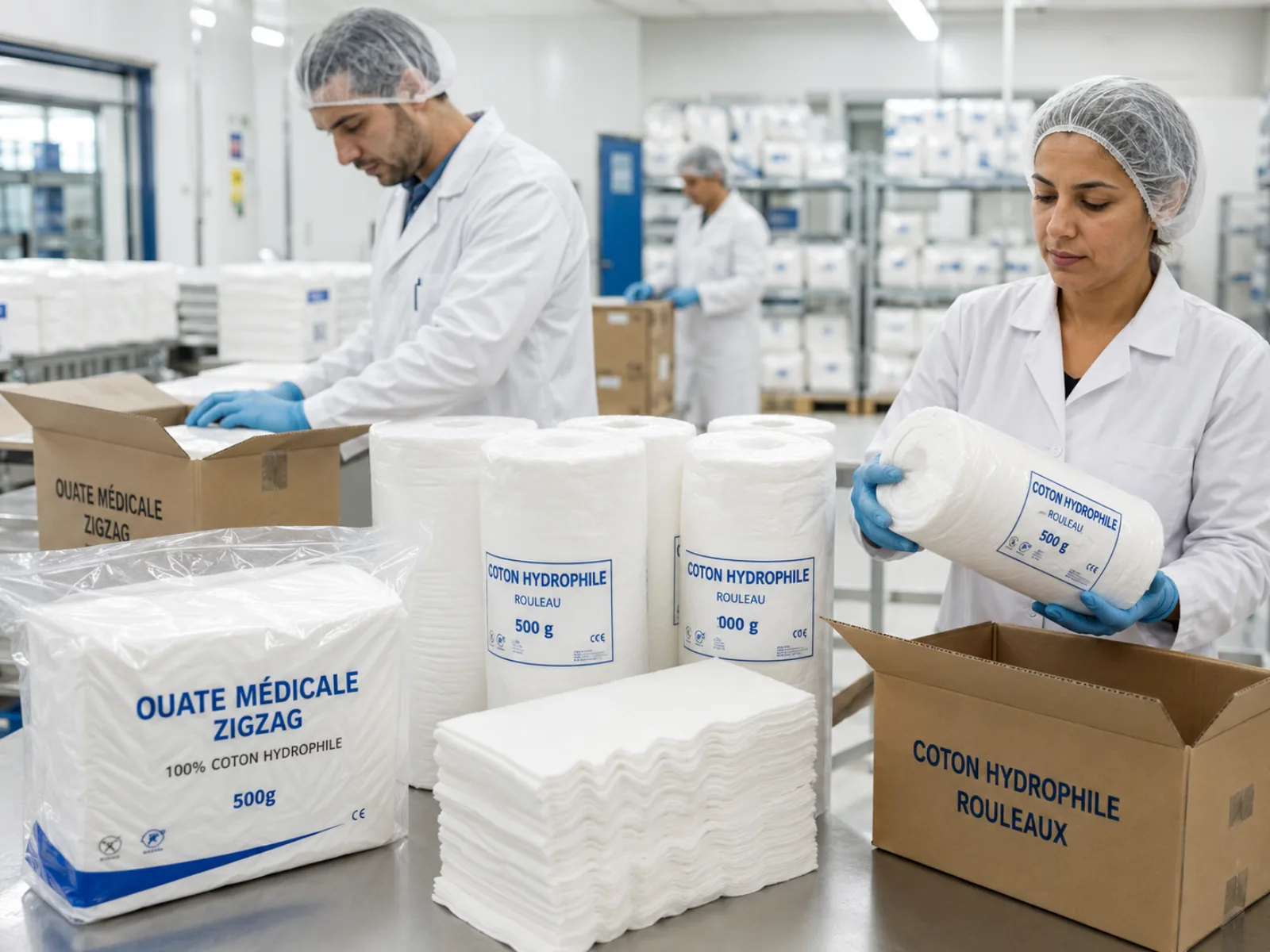 Coton hydrophile & ouate médicale