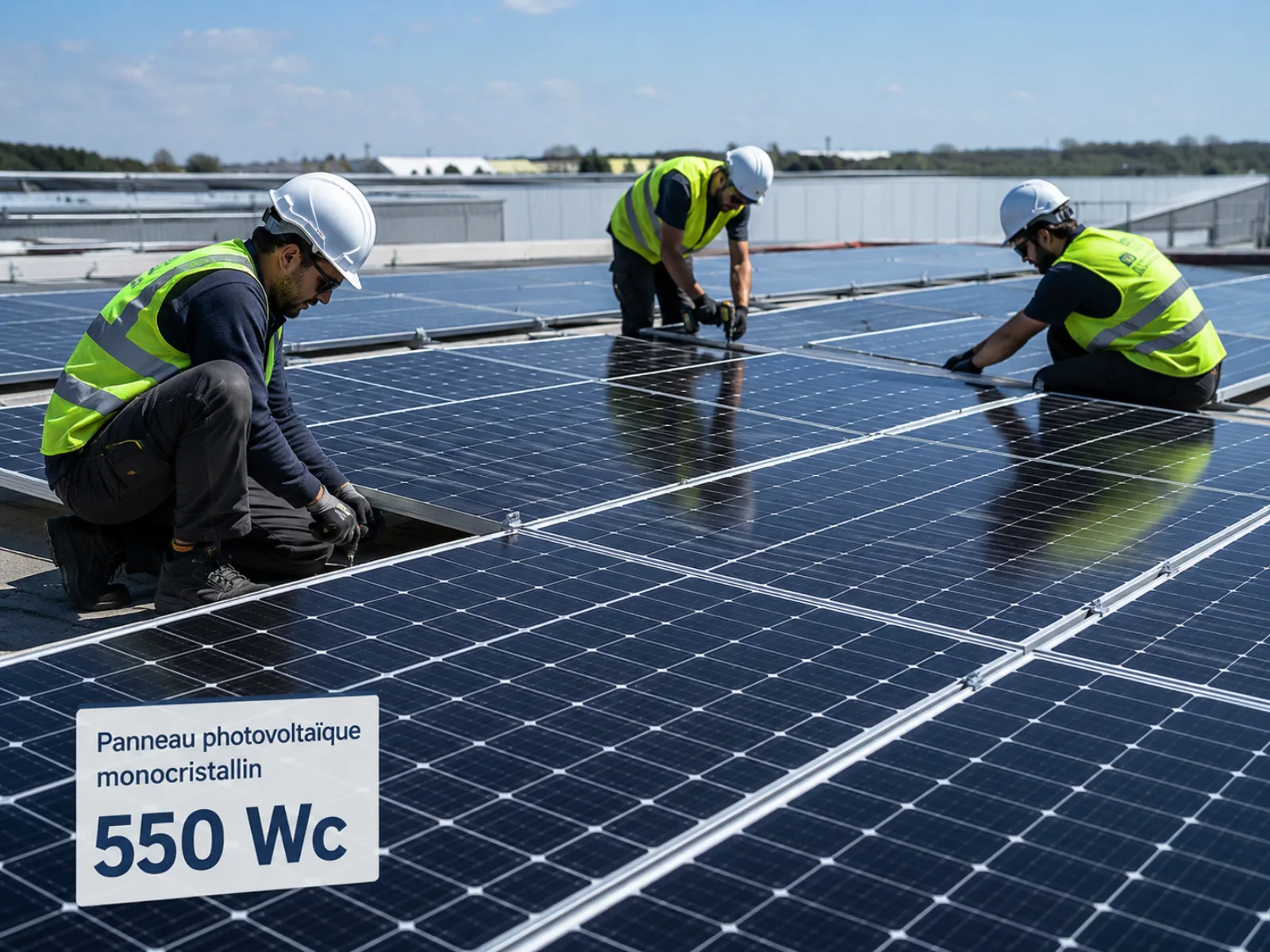 Panneau photovoltaïque monocristallin 550 Wc