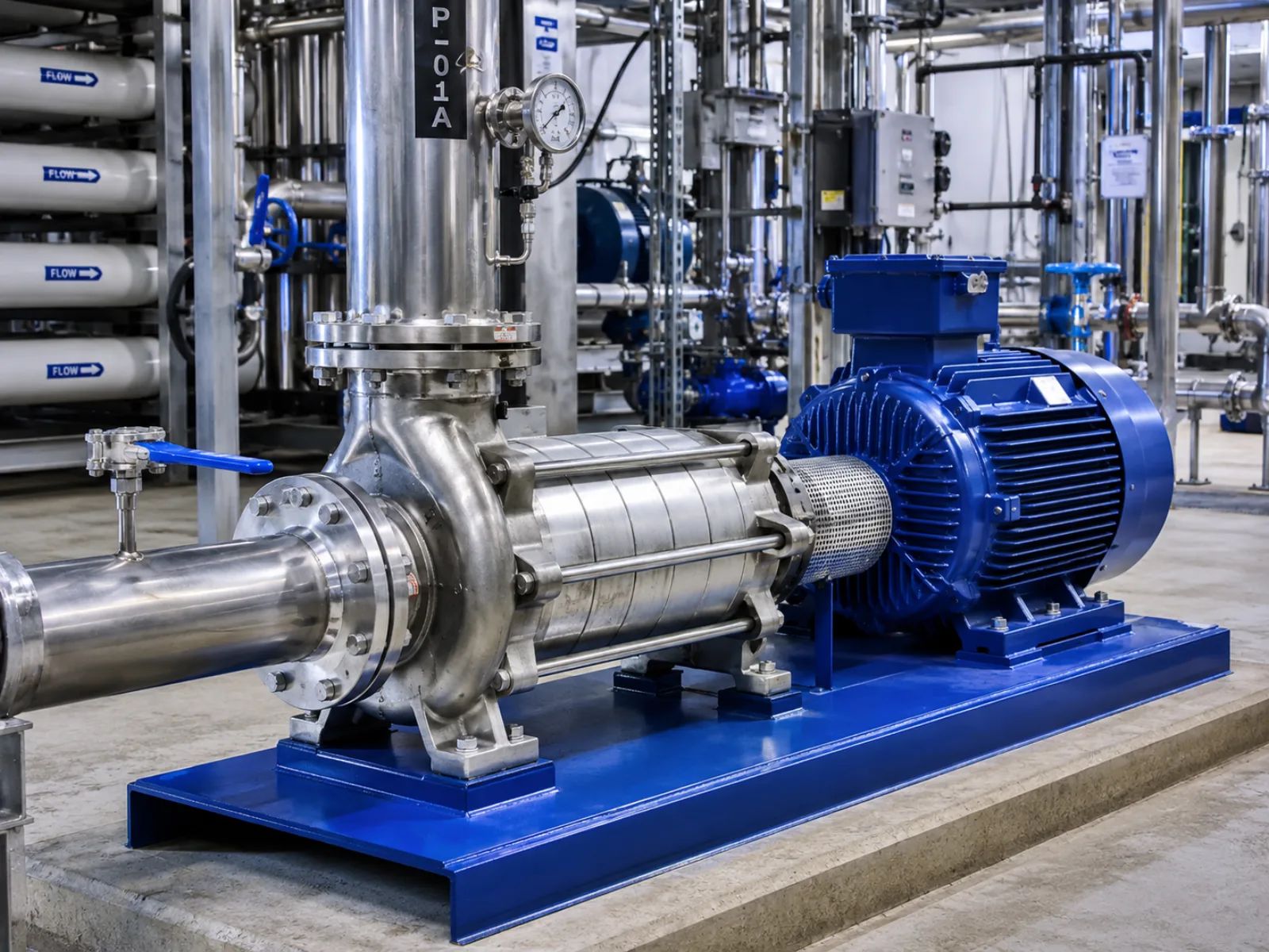 Pompe centrifuge multicellulaire haute pression — vue 2