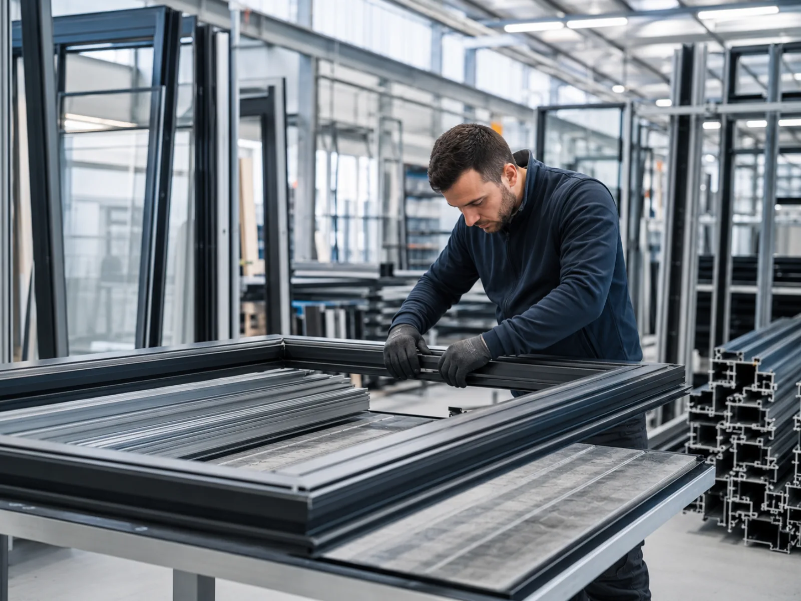 Profilés aluminium pour menuiserie