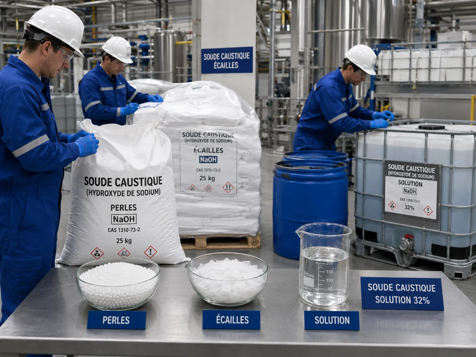 Soude caustique (hydroxyde de sodium)